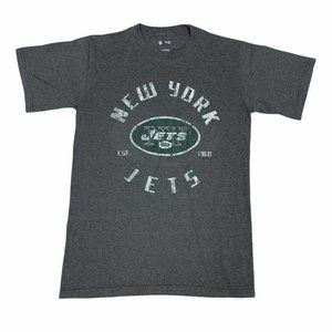 NFL New York Jets Shirt Mens Small Gray Green NY NFL Football Adult